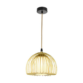 Eurolux Pendant Sunbeam Small White/Gold E27 1x40w - image 01