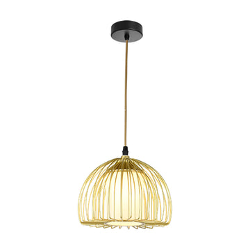 Eurolux Pendant Sunbeam Small White/Gold E27 1x40w - image 01