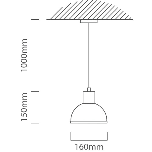 Eurolux Pendant Iron Mesh E27 1x40w - image 01