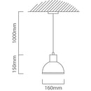 Eurolux Pendant Iron Mesh E27 1x40w - image 01