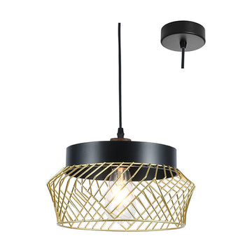 Eurolux Pendant Drum Gold E27 1x40w - image 01