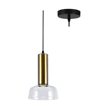 Eurolux Pendant Zenith Glass Brass GU10 LED 15W - image 01