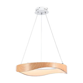 Eurolux Pendant Ellipse Wood Print LED 23w 3000K - image 01