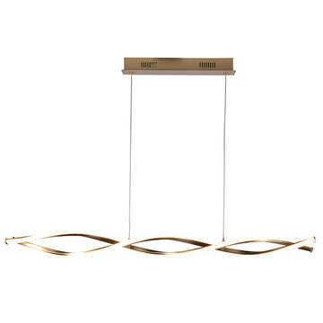 Eurolux Pendant Cresting Wave Gold & White LED 24w 4000K in Electrical & Lighting,Lighting,Interior Lighting