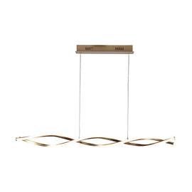 Eurolux Pendant Cresting Wave Gold & White LED 24w 4000K - image 01