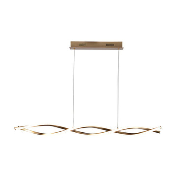 Eurolux Pendant Cresting Wave Gold & White LED 24w 4000K - image 01