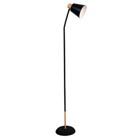 Eurolux Curve Floor Light Black & Gold E27 1x40w in Electrical & Lighting,Lighting,Exterior Lighting
