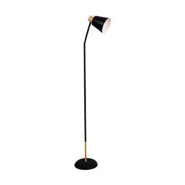 Eurolux Curve Floor Light Black & Gold E27 1x40w - image 01