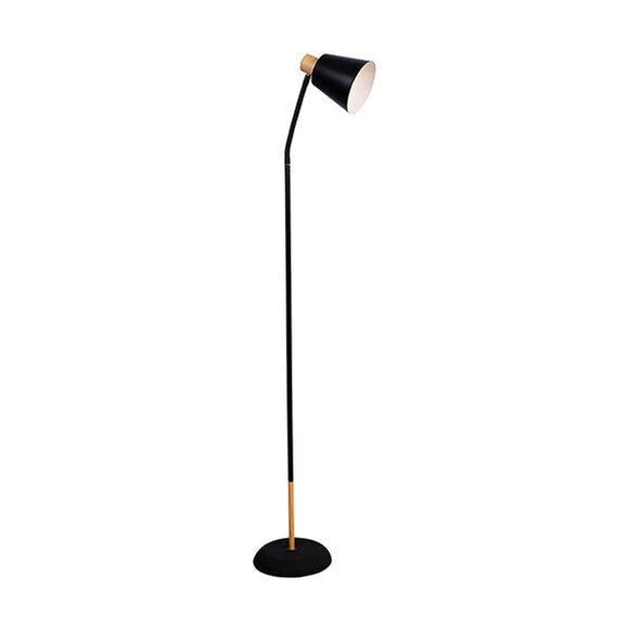 Eurolux Curve Floor Light Black & Gold E27 1x40w - image 01