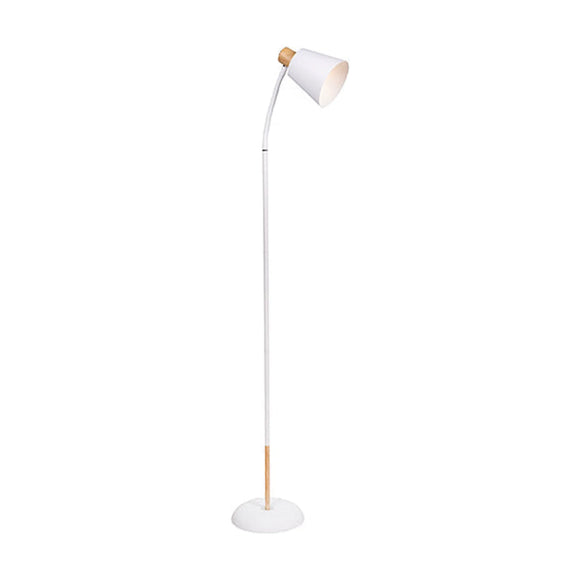 Eurolux Curve Floor Light White & Gold E27 1x40w - image 01