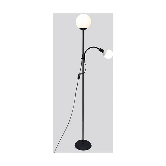 Eurolux Orb Twin Floor Light Black E27 2x40w - image 01