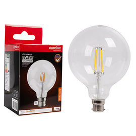 Eurolux LED Filament Globe Maxi Globe G125 8w B22 3000K Dimmable in Electrical & Lighting,Lighting,Globes & Tubes
