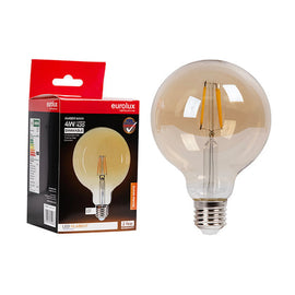 Eurolux LED Filament Globe Mini Maxi Globe G95 Amber 4w E27 2700K Dimmable - image 01