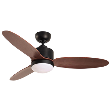 Eurolux Enzo Ceiling Fan 3 Blades Matt Black & Dark Brown 40w in Electrical & Lighting,Lighting,Ceiling Fans