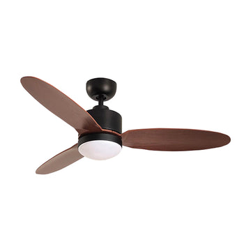 Eurolux Enzo Ceiling Fan 3 Blades Matt Black & Dark Brown 40w - image 01