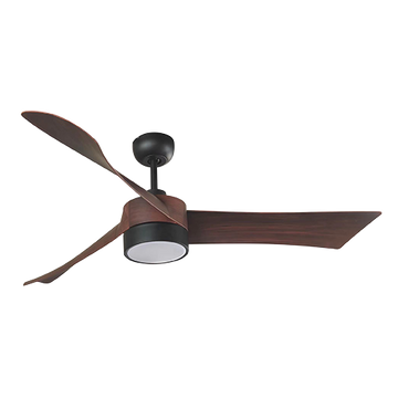 Eurolux Edge Ceiling Fan 3 Blades Matt Black & Dark Wood 40w in Electrical & Lighting,Lighting,Ceiling Fans