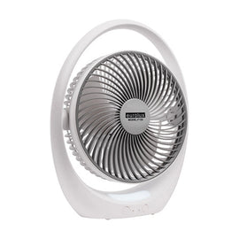 Eurolux Rechargeable LED Table Fan White & Grey - image 01