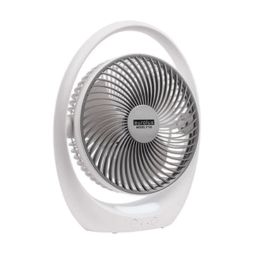 Eurolux Rechargeable LED Table Fan White & Grey - image 01