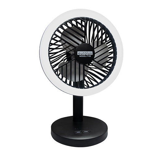 Eurolux Rechargeable LED Mini Fan Black in Heating & Cooling,Fans,Cordless