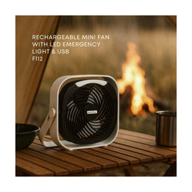 Eurolux Rechargeable Portable Mini Fan with LED Light & USB - image 02