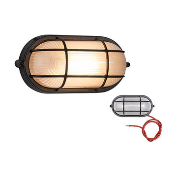 Eurolux Braai Light Oval Small Grid 210mm Black - image 01