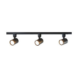 Eurolux Elos 3LT Track Spotlight Kit Black GU10 3 x 5W - image 01