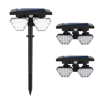 Eurolux Solar Spot/Spike Light Combo Black LED - image 01