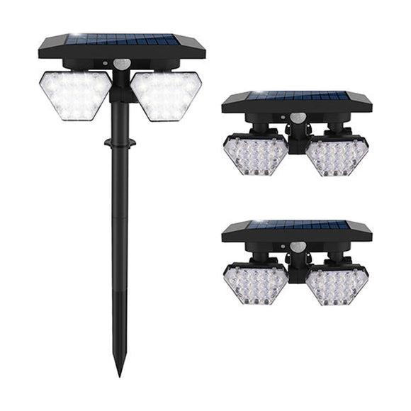 Eurolux Solar Spot/Spike Light Combo Black LED - image 01