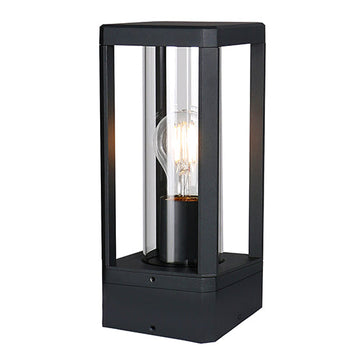 Eurolux Bhok Square Ali Outdoor Post Top with Clear Glass in Electrical & Lighting,Lighting,Exterior Lighting