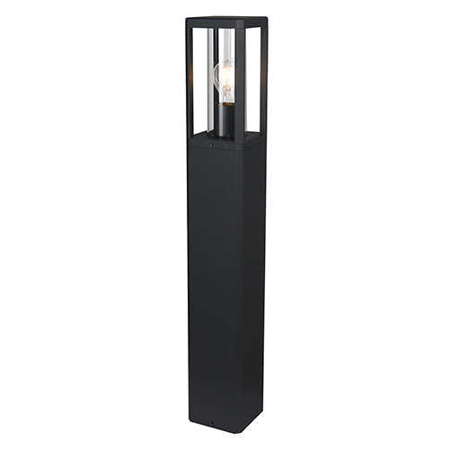 Eurolux Bhok Square Ali Outdoor Bollard with Clear Glass in Electrical & Lighting,Lighting,Exterior Lighting
