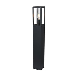 Eurolux Bhok Square Ali Outdoor Bollard with Clear Glass - image 01