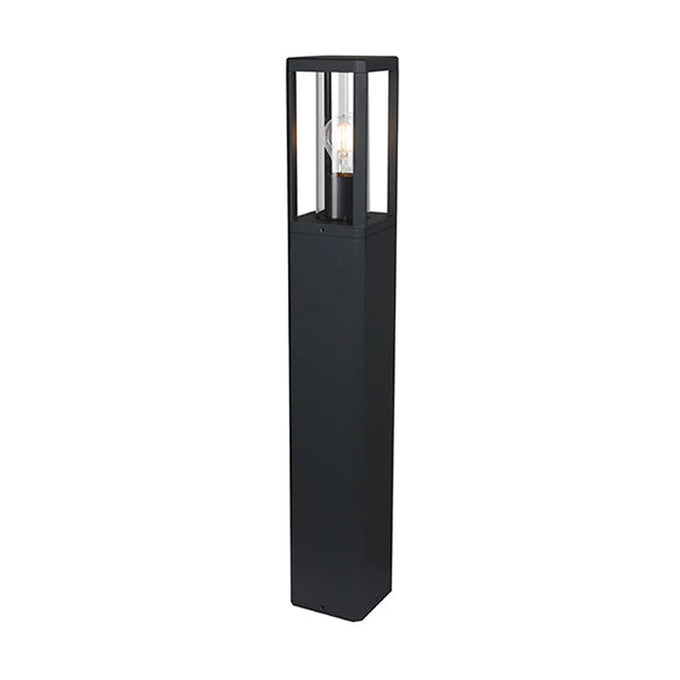 Eurolux Bhok Square Ali Outdoor Bollard with Clear Glass - image 01