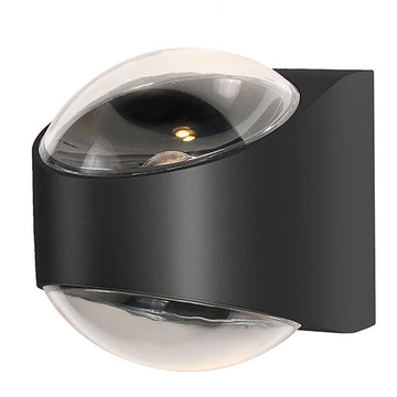 Eurolux Wall Light Glow Outdoor Black LED 12w in Electrical & Lighting,Lighting,Exterior Lighting