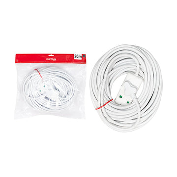 Eurolux 16A Side by Side Coupler Extension Lead (1.5mm x 3 Cores) 20M - image 01