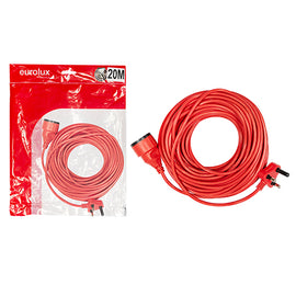 Eurolux Lawnmower Extension Cord Red Shuko 20M 1,0mm 10A