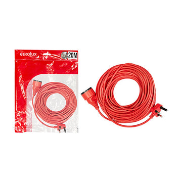 Eurolux Lawnmower Extension Cord Red Shuko 20M 1,0mm 10A - image 01