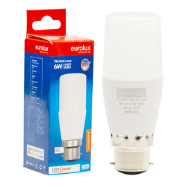 Eurolux Stick Lamp T36 6w LED B22 3000K 105lm