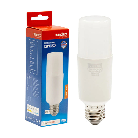 Eurolux Stick Lamp T44 12w LED E27 3000K - image 01