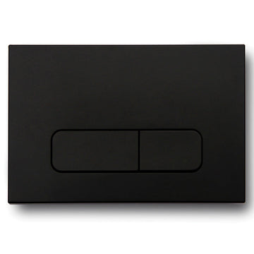 Riifo Flush Plate Square Plastic Button Black in Toilet Tanks