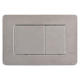 Riifo Flush Plate Stainless Steel Square Brushed Chrome in Toilet Tanks