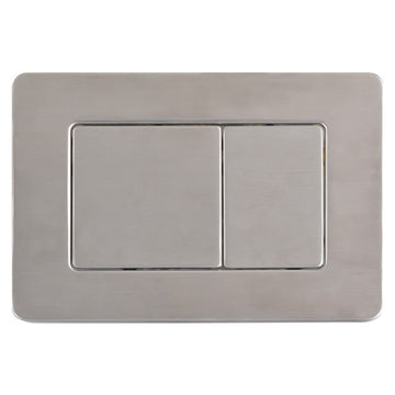 Riifo Flush Plate Stainless Steel Square Brushed Chrome in Toilet Tanks