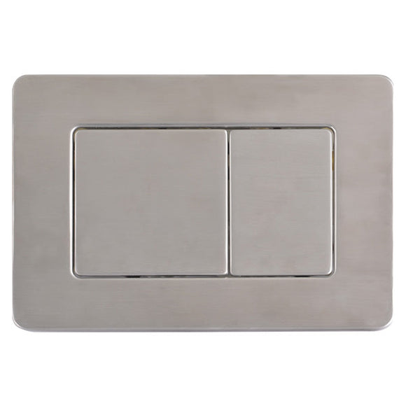 Riifo Flush Plate Stainless Steel Square Brushed Chrome in Toilet Tanks