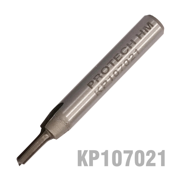 Pro-Tech Straight Router Bit 1/8' (3.2mm) x 1/2' Cut Solid Carbide 2 Flute 1/4" Shank - image 01