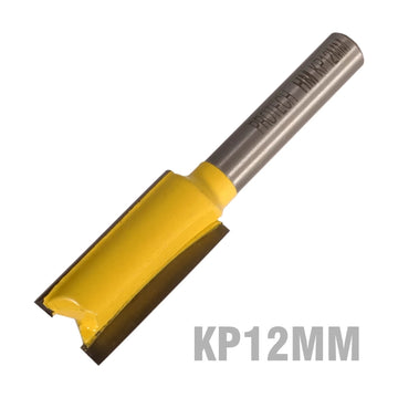 Pro-Tech Straight Router Bit 12mm x 25mm Cut 2 Flute Metric 1/4' Shank - image 01