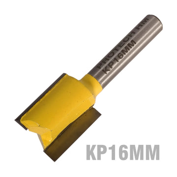 Pro-Tech Straight Router Bit 16mm x 20mm Cut 2 Flute Metric 1/4' Shank - image 01