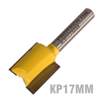 Pro-Tech Straight Router Bit 17mm x 20mm Cut 2 Flute Metric 1/4' Shank - image 01