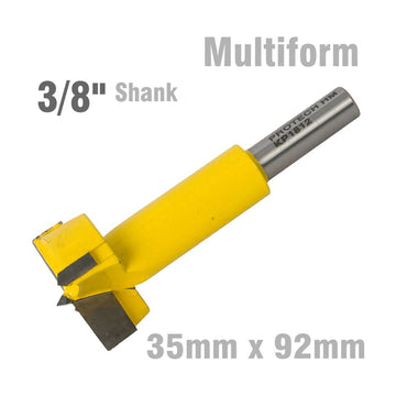 Pro-Tech TCT Hinge Boring Bit – Hinge Bore Bit 35mm x 92mm 3/8' Shank - image 01