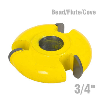 Pro-Tech 3-Wing Profile Cutter 3/4' Bead/Flute/Cove – Router Bit - image 01