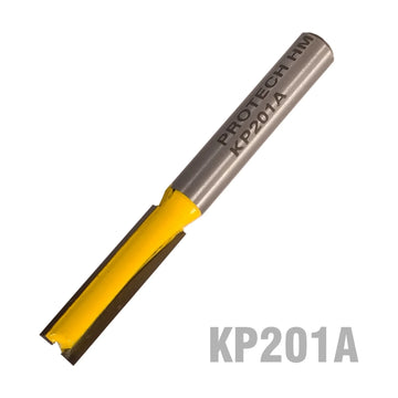 Pro-Tech Straight Router Bit 1/4' (6.35mm) x 1'(25.4mm) Two Flute Long 1/4' Shank - image 01