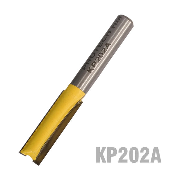 Pro-Tech Straight Router Bit 5/16' (7.9mm) x 1'(25.4mm) Two Flute Long 1/4' Shank - image 01